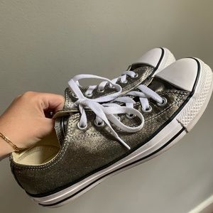 Gold converse basically brand new